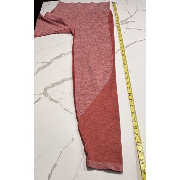 PINK Victoria’s Secret High-Waisted Seamless Yoga Leggings Rust Orange Medium - Picture 12 of 12